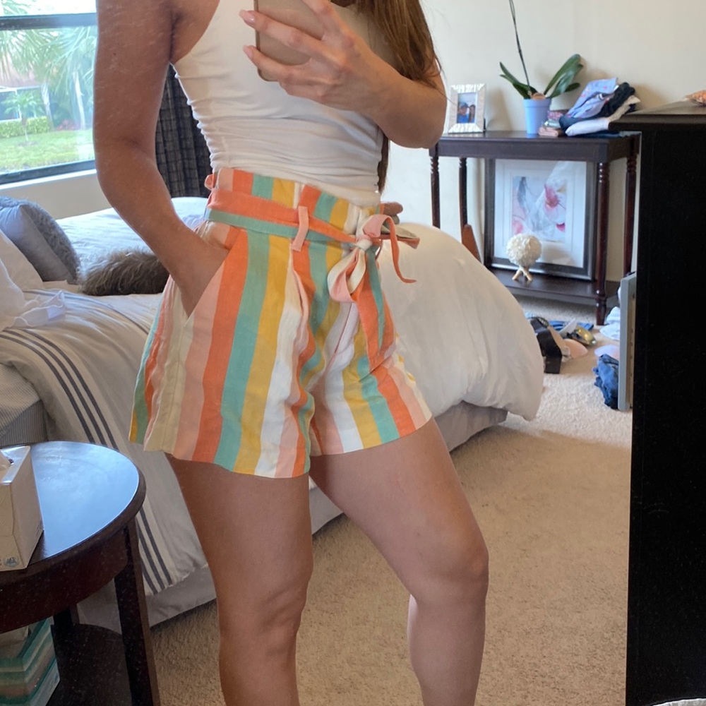 LOFT striped shorts